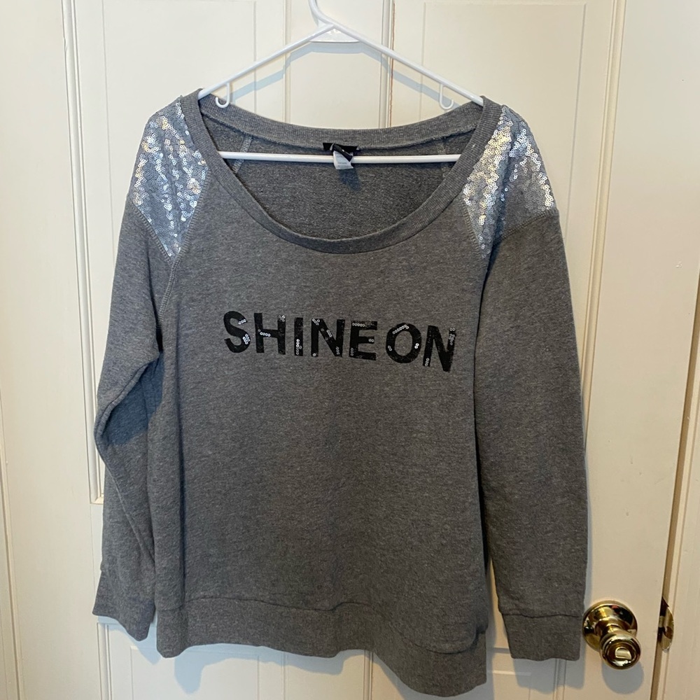 Torrid Shine On Sequins Sweatshirt SIZE 0
